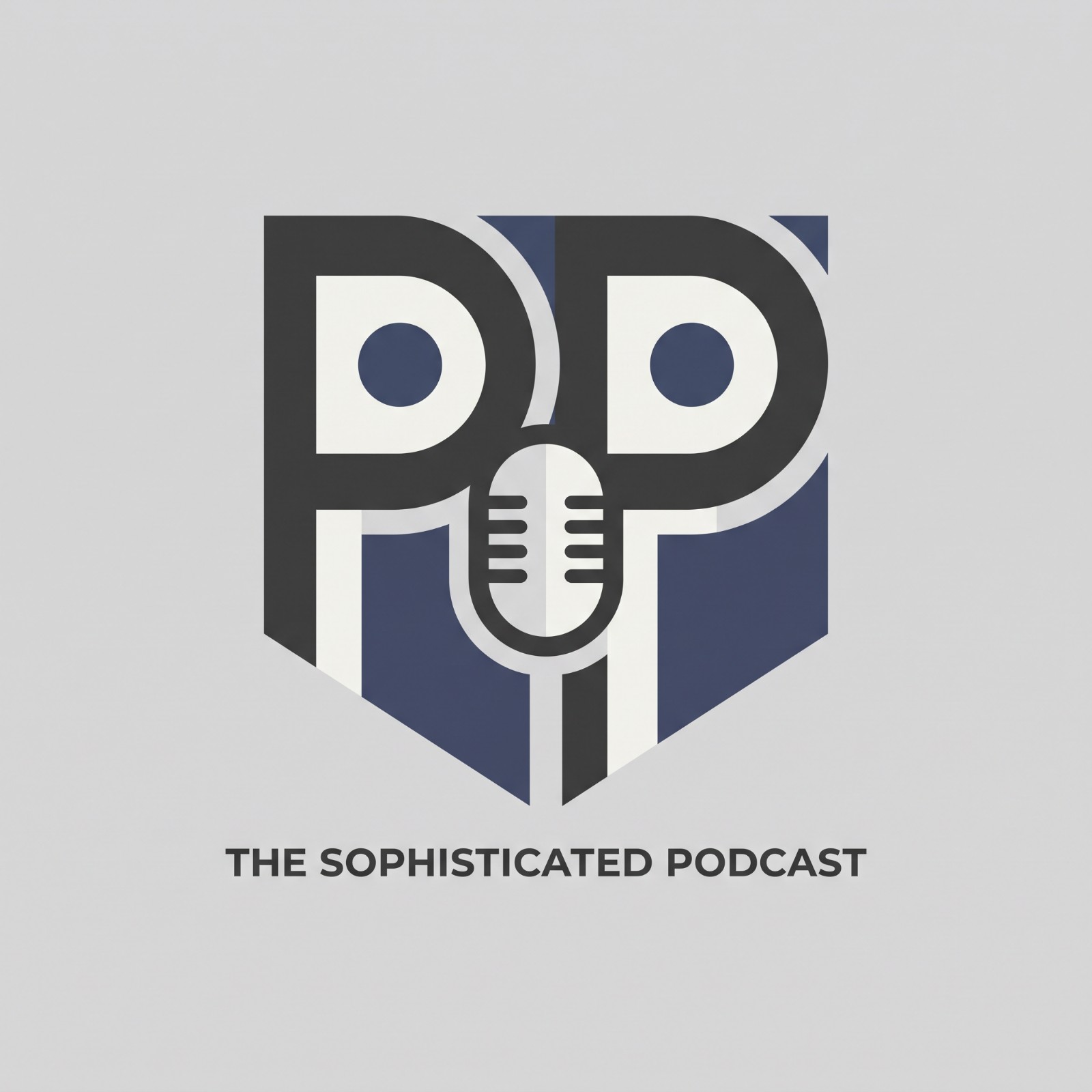 text Lettermark podcast logo