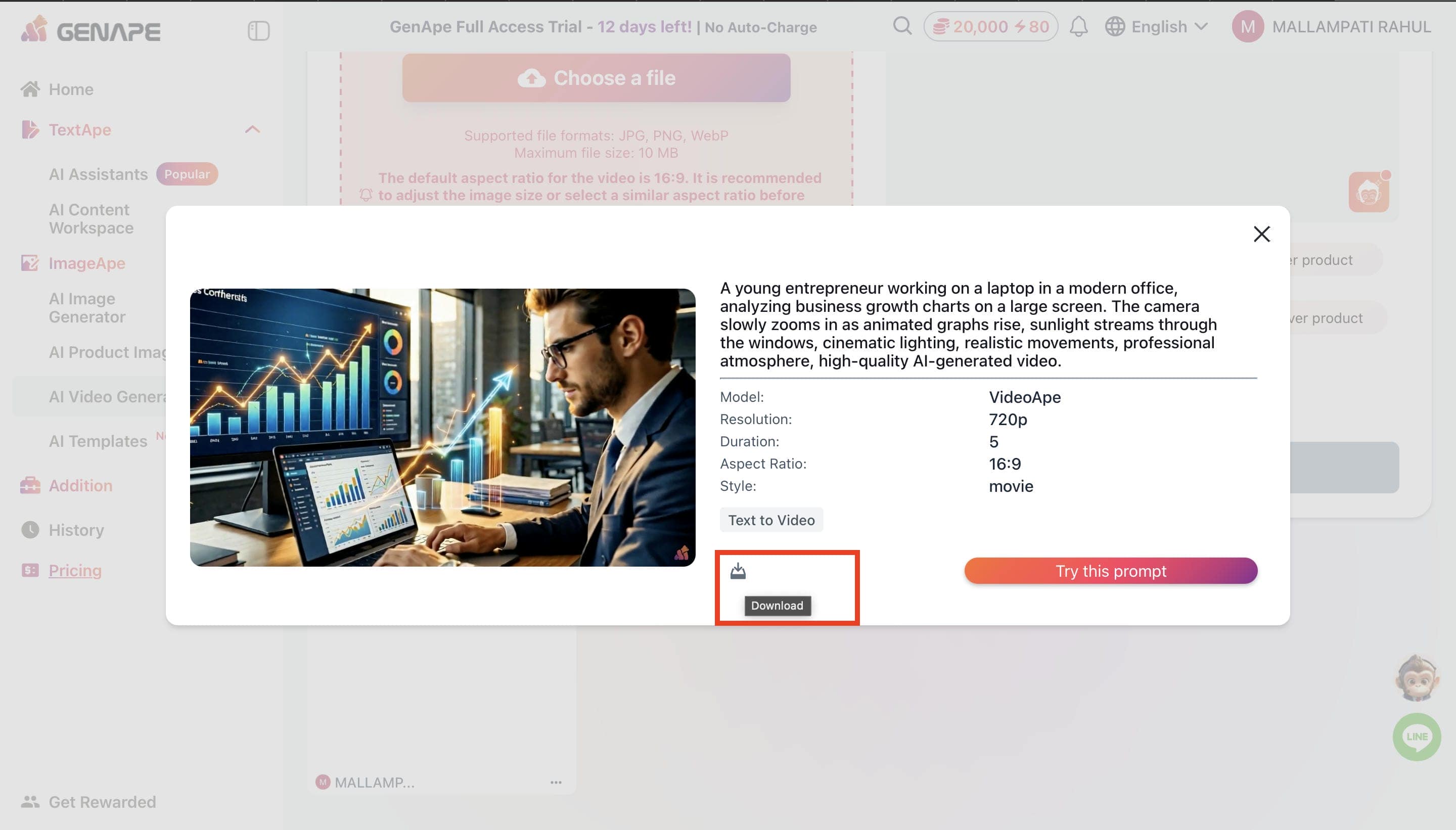 Download and Save Video