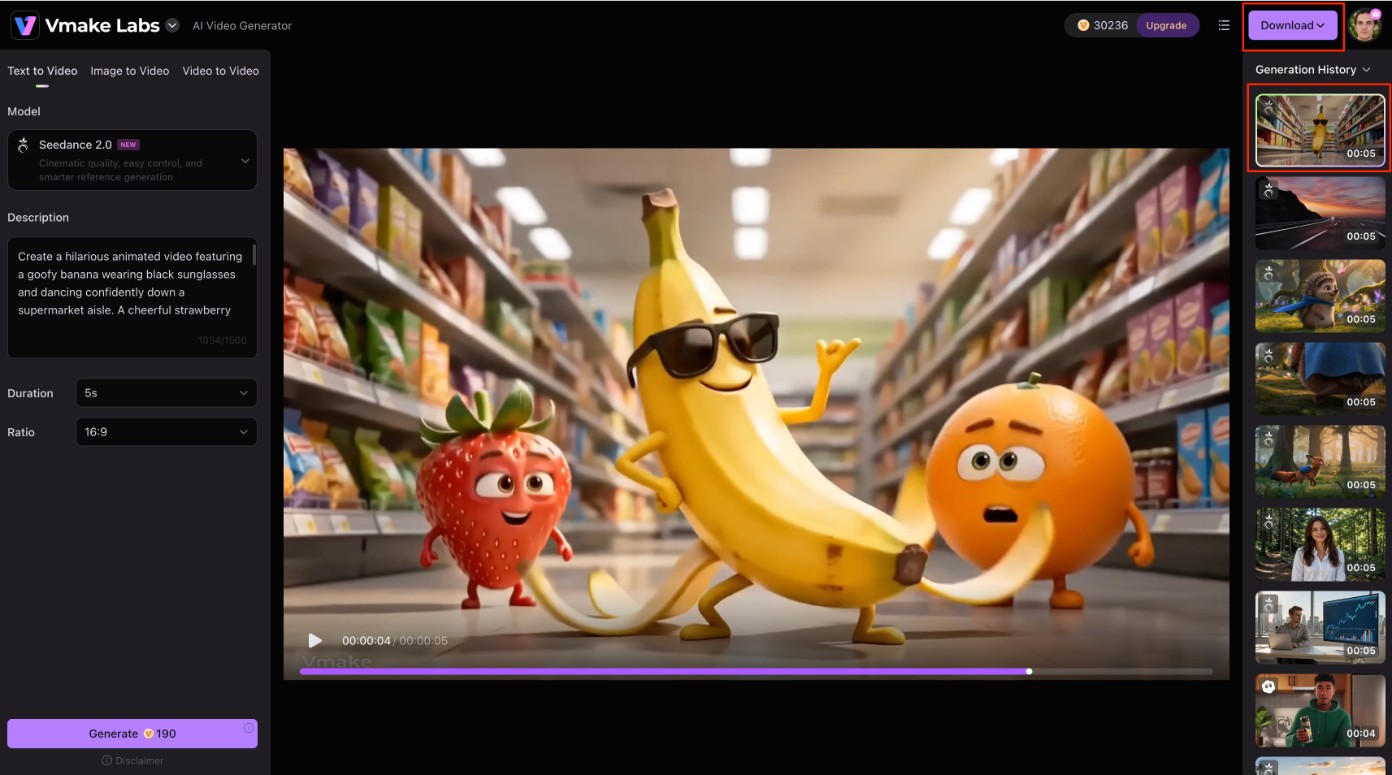 Download your final video