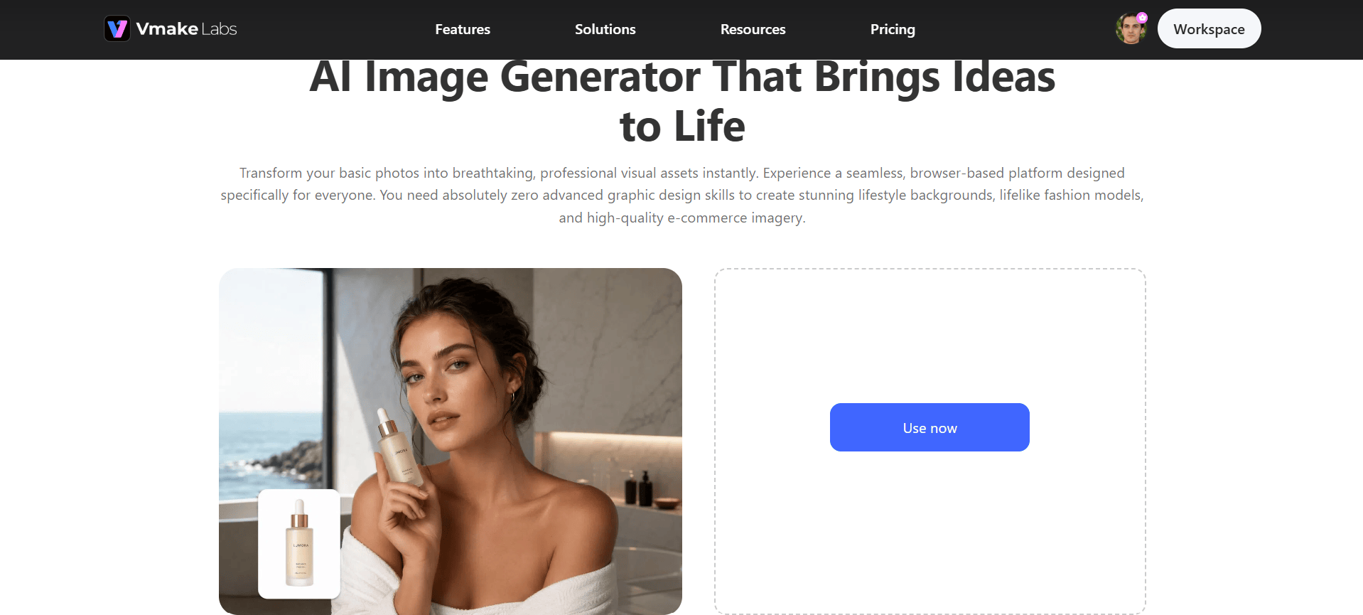 text Vmake Labs image generator