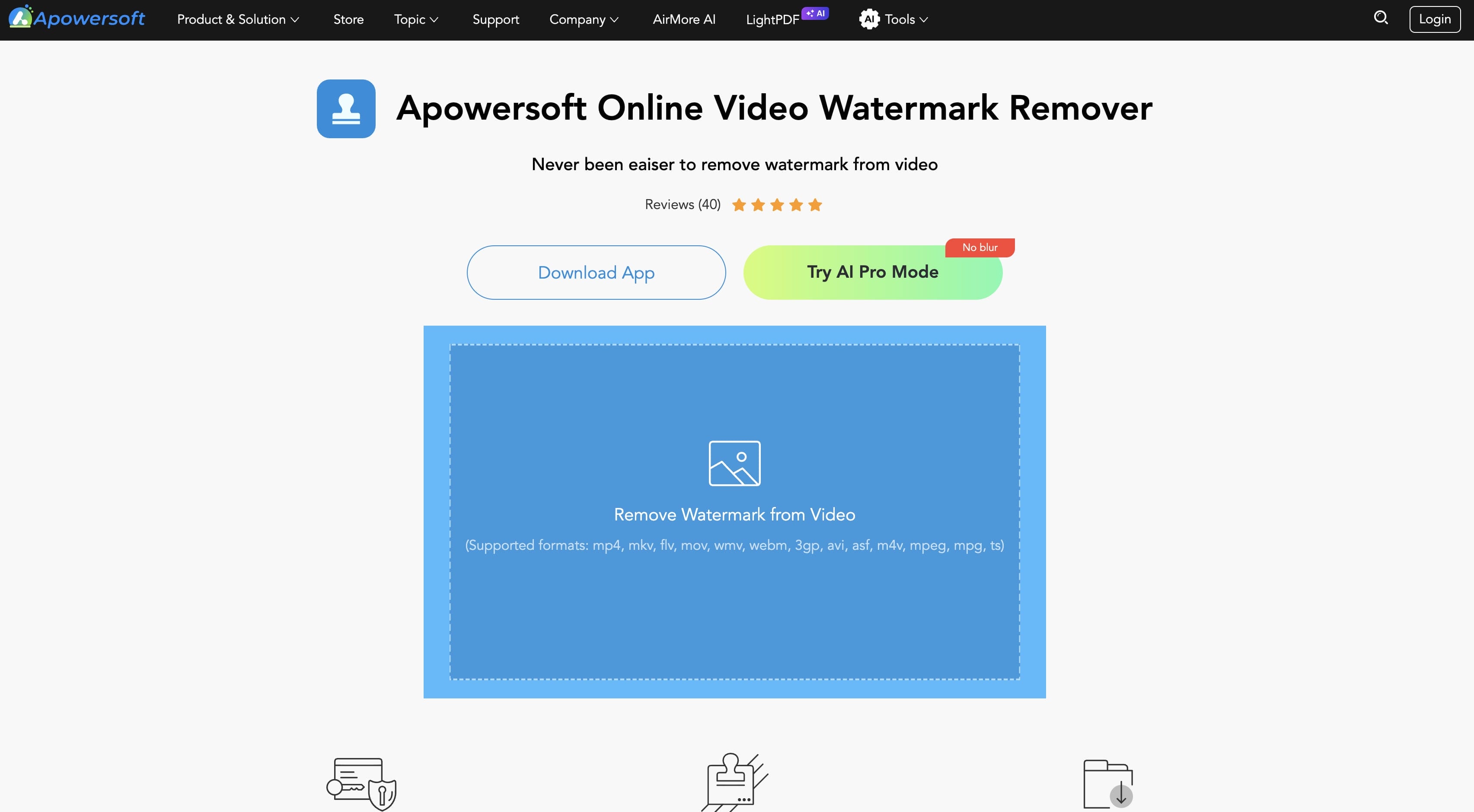 text Apowersoft Watermark Remover