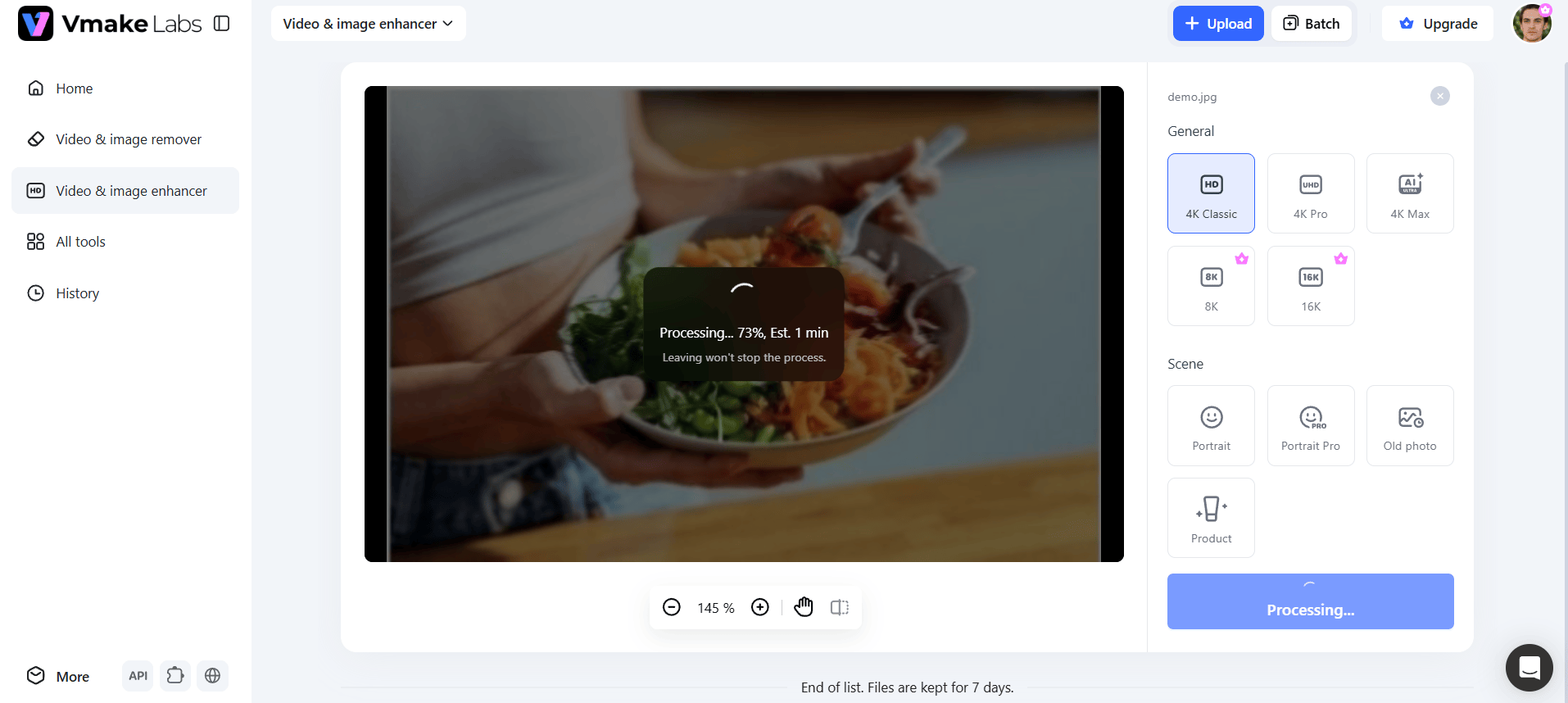 text Let AI enhance