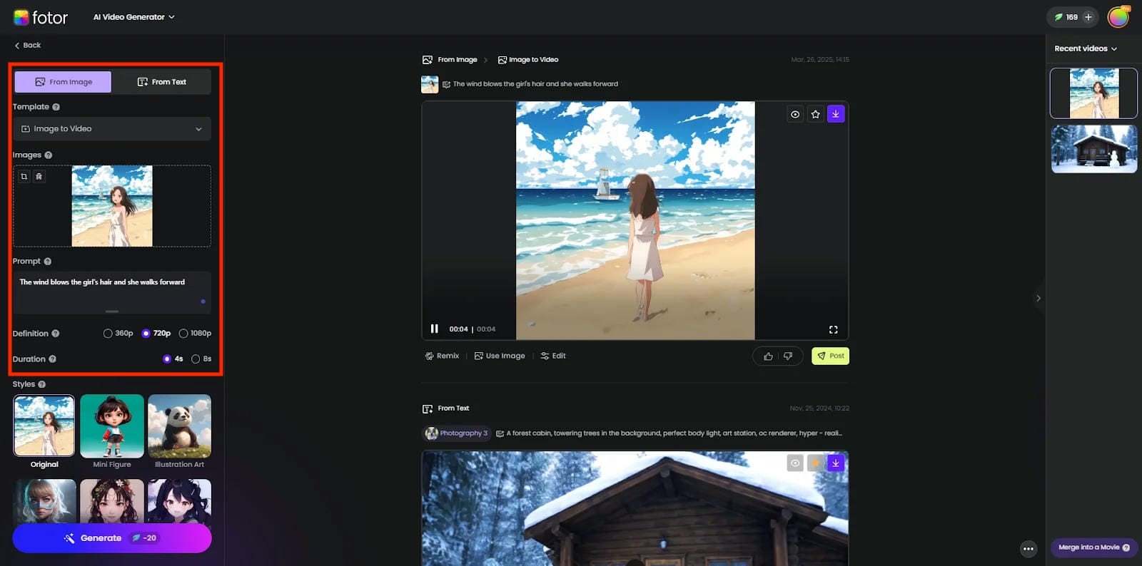 Add Input Content and Customize Video