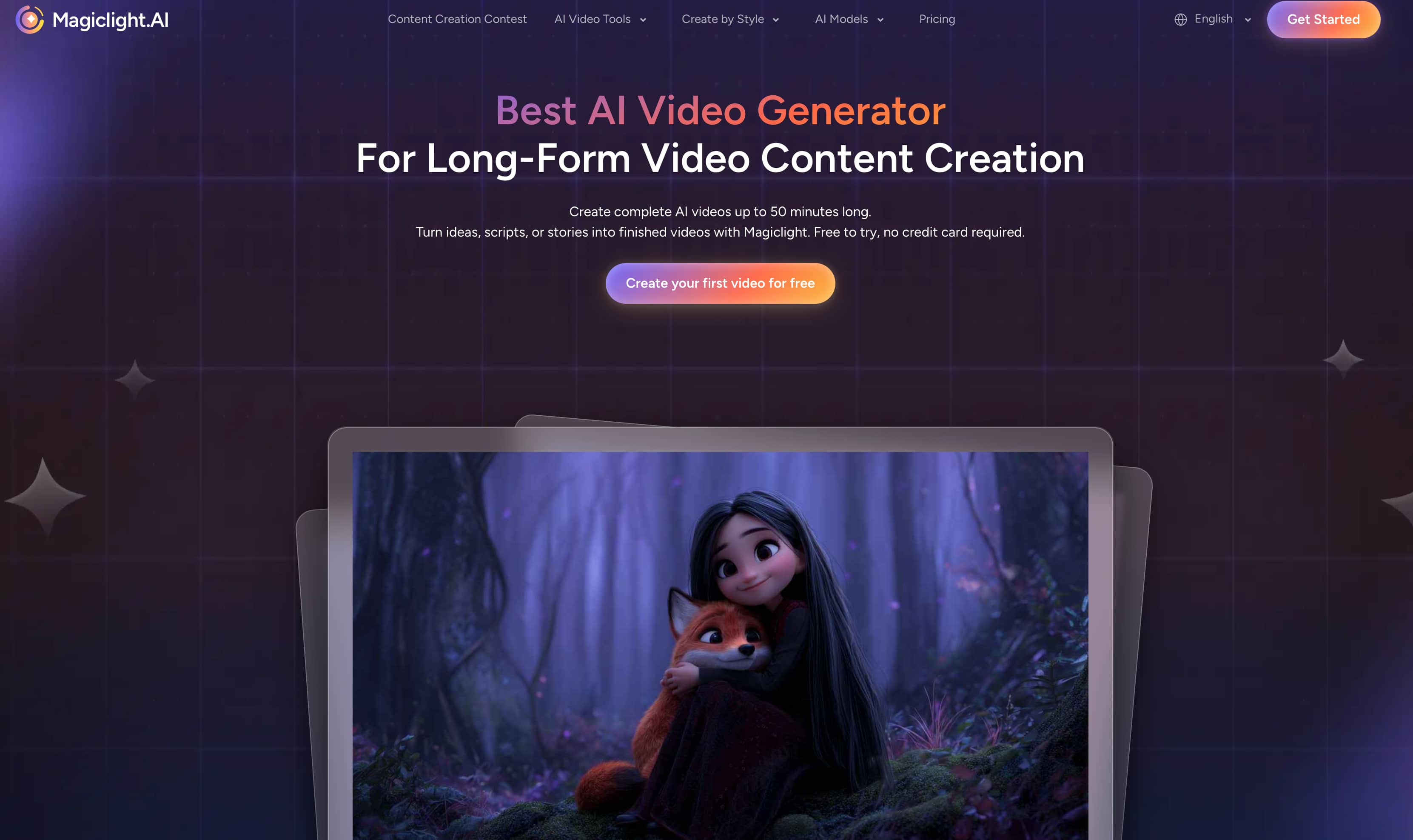 text MagicLight AI