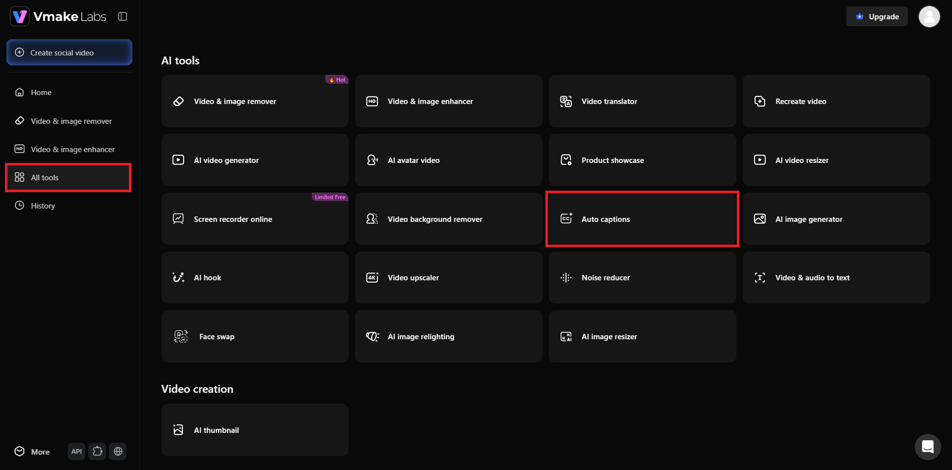 text Access auto captions