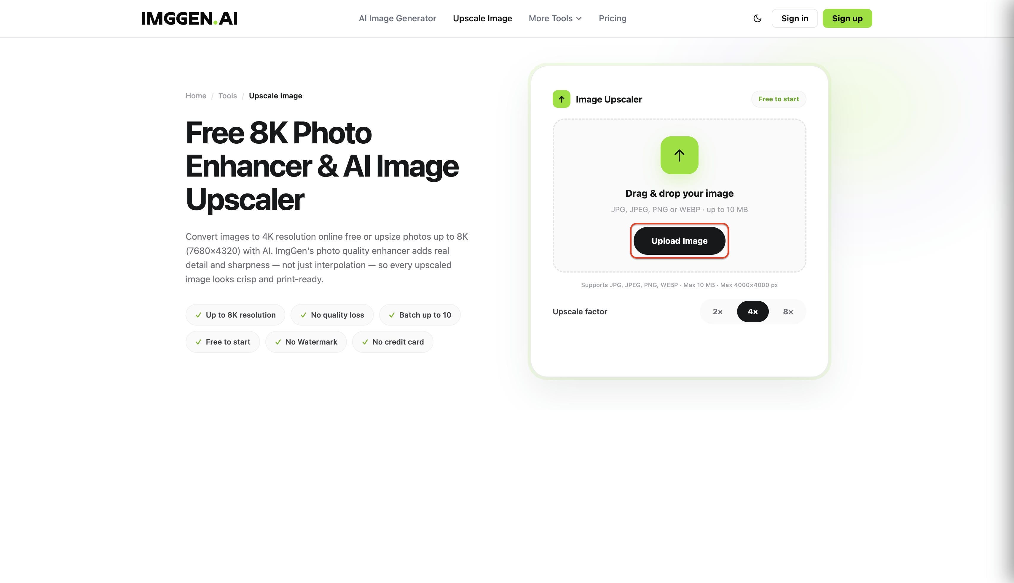 Step 1: Upload the target photo