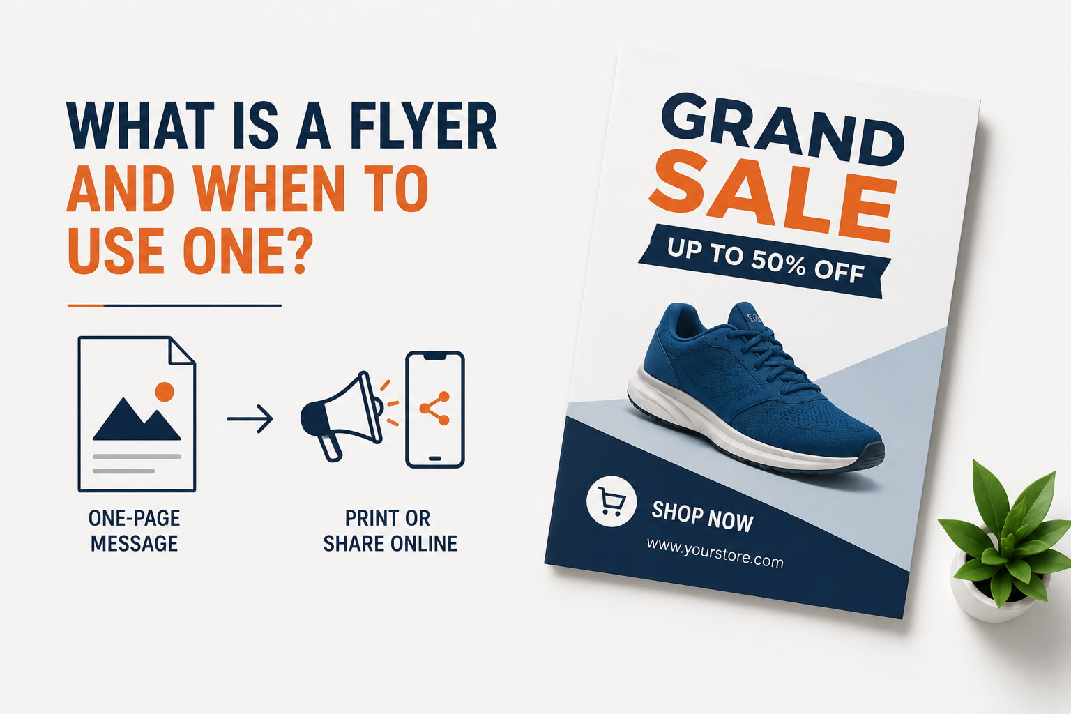 What is a flyer and when should you use one
