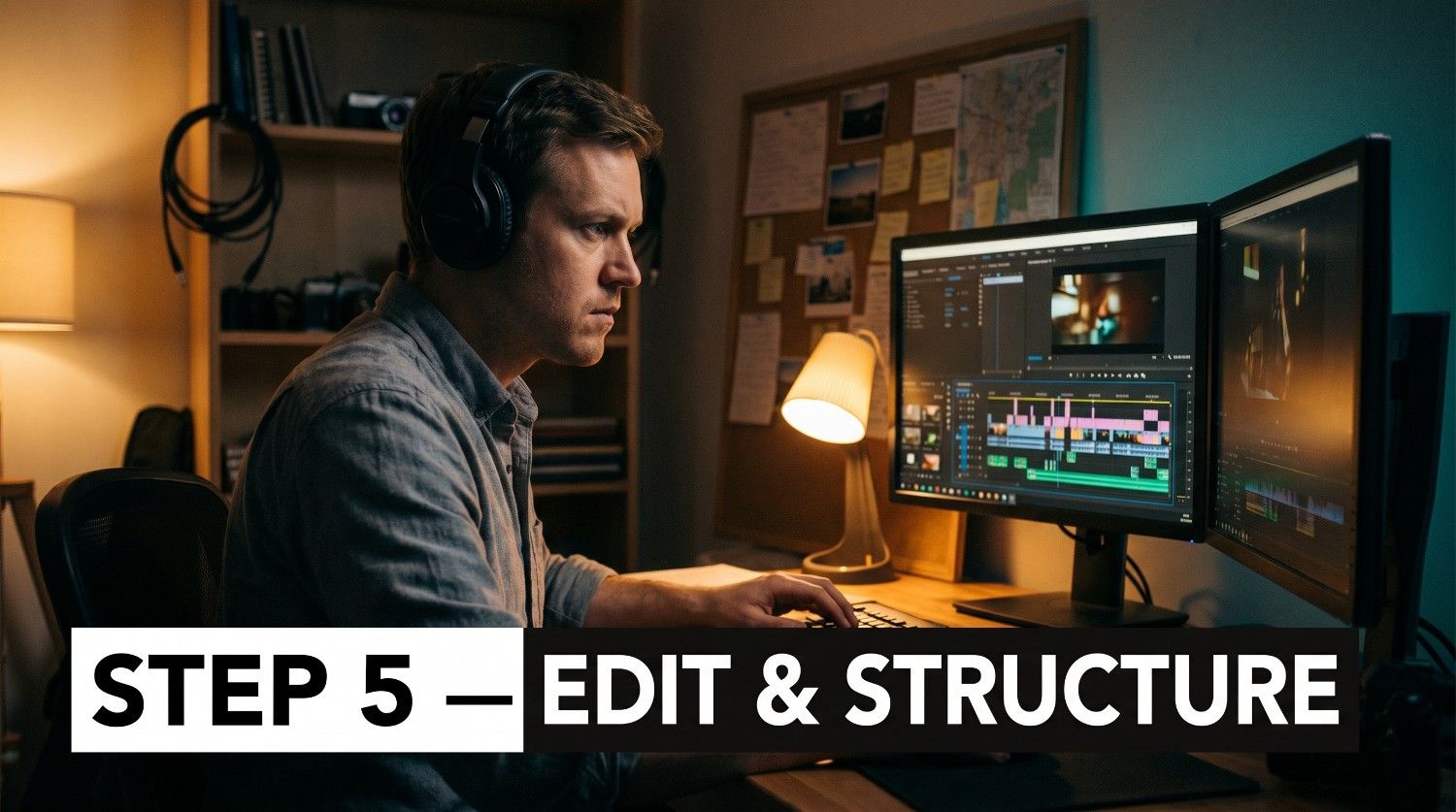 Edit and structure your documentary