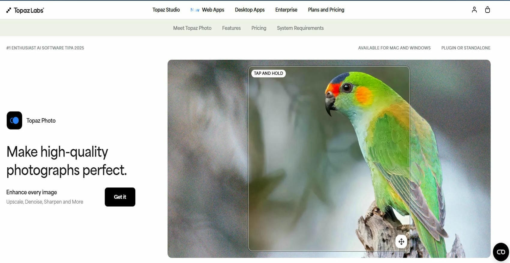 text Photo AI by Topaz Labs