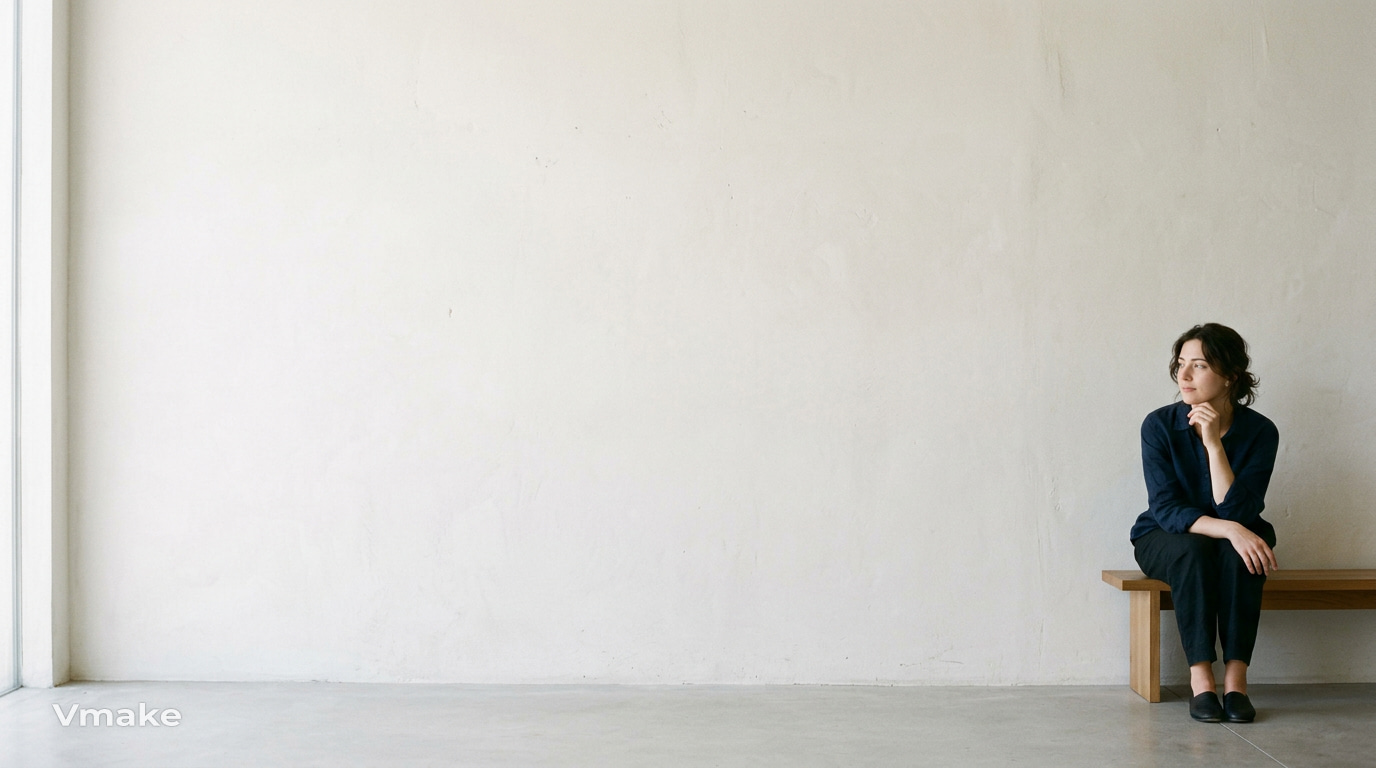 text Negative-space portrait