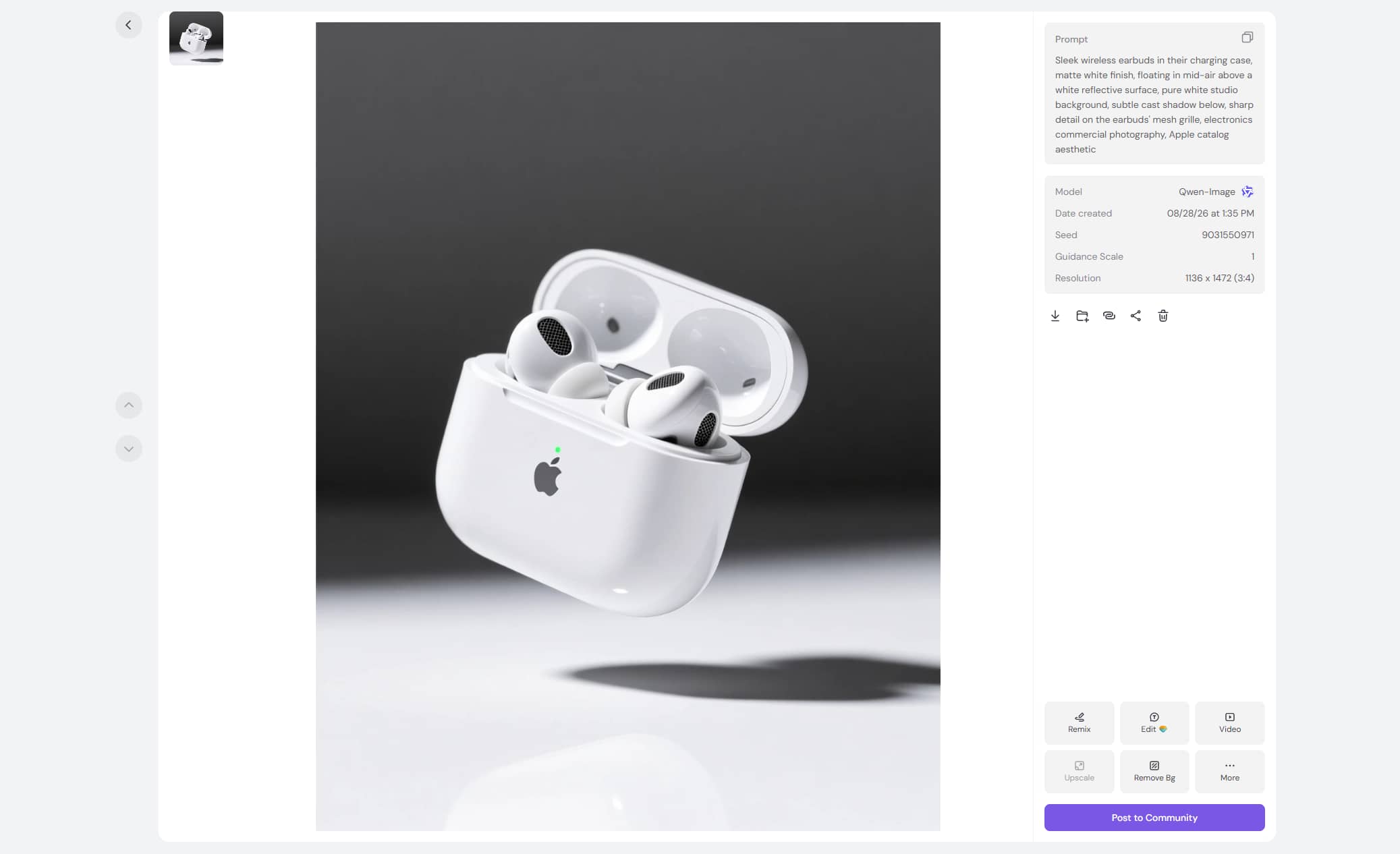 text PicLumen AI product image