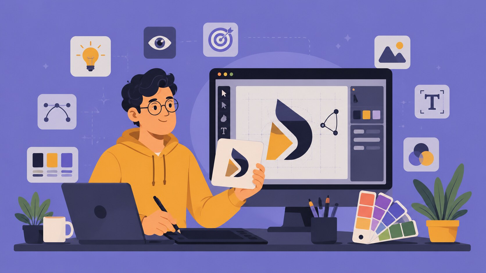 text characteristics of a successful logo design