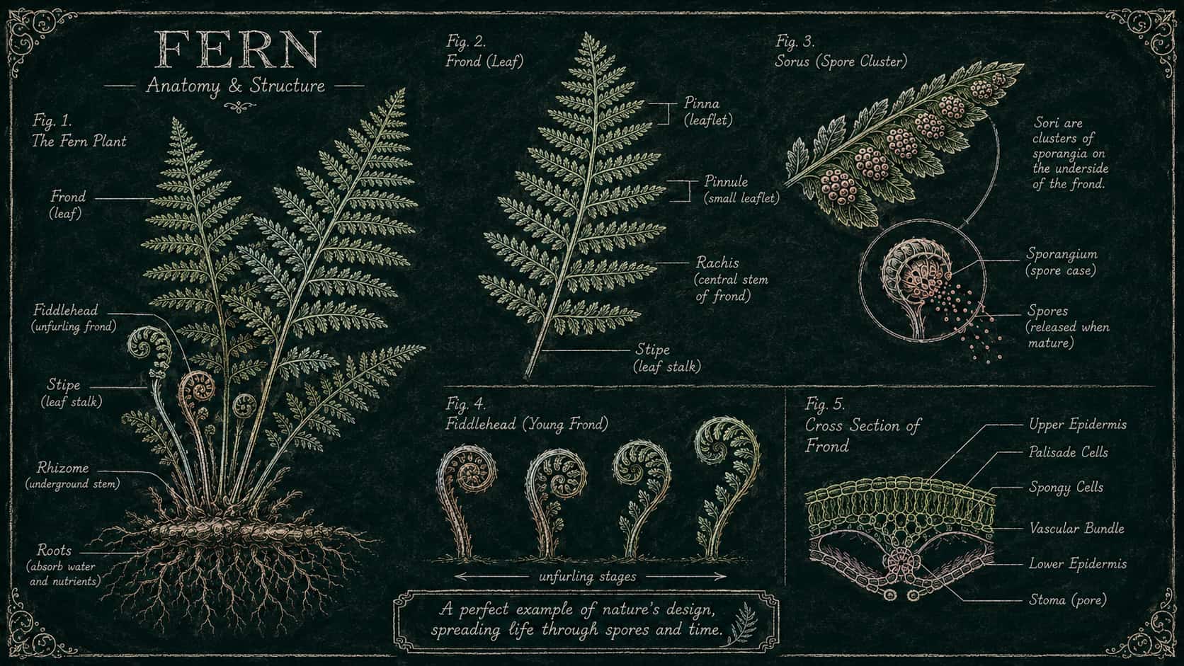 text 24. Chalkboard biology decorated poster ideas