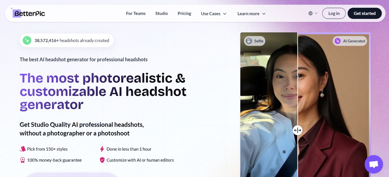 text BetterPic AI