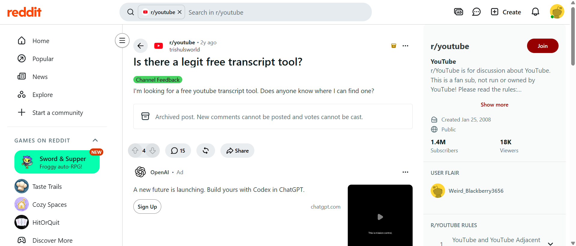 text Reddit review