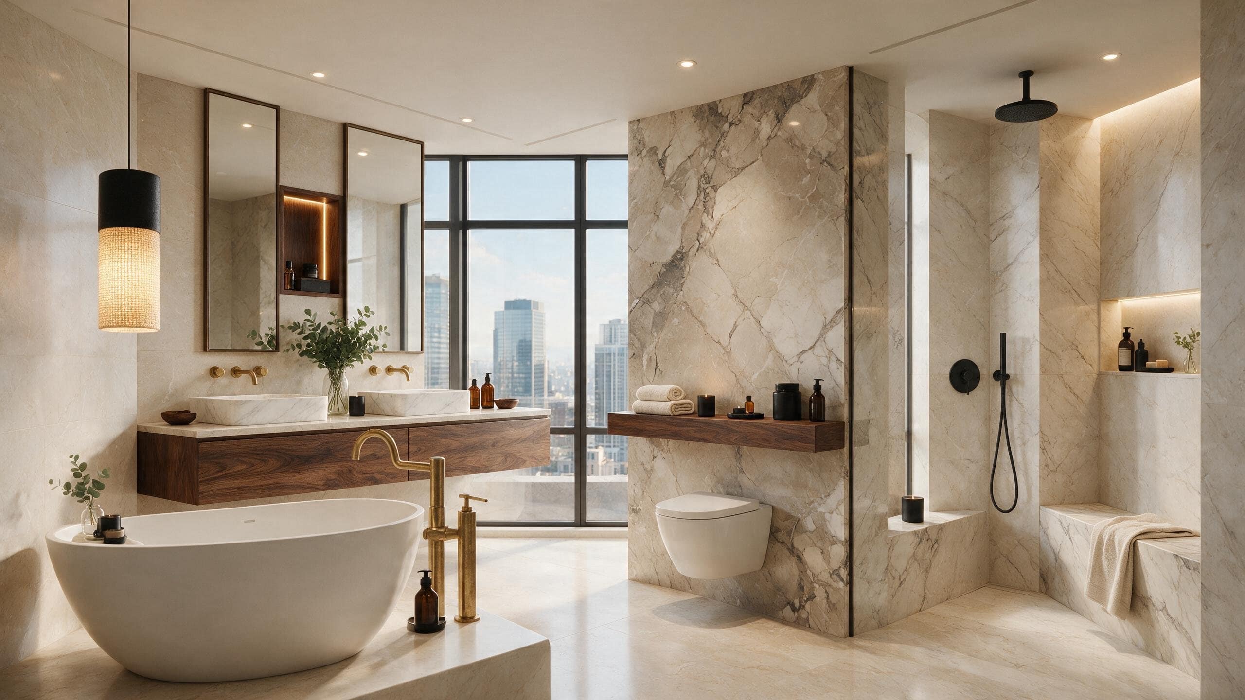 text AI bathroom design