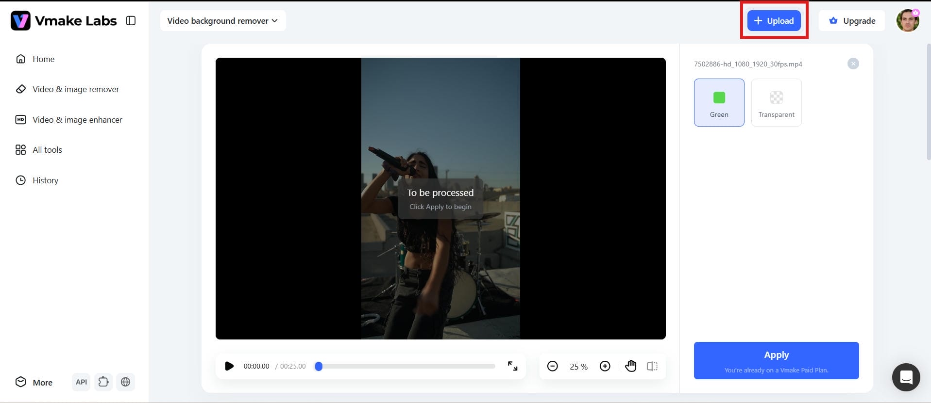 Upload your band video