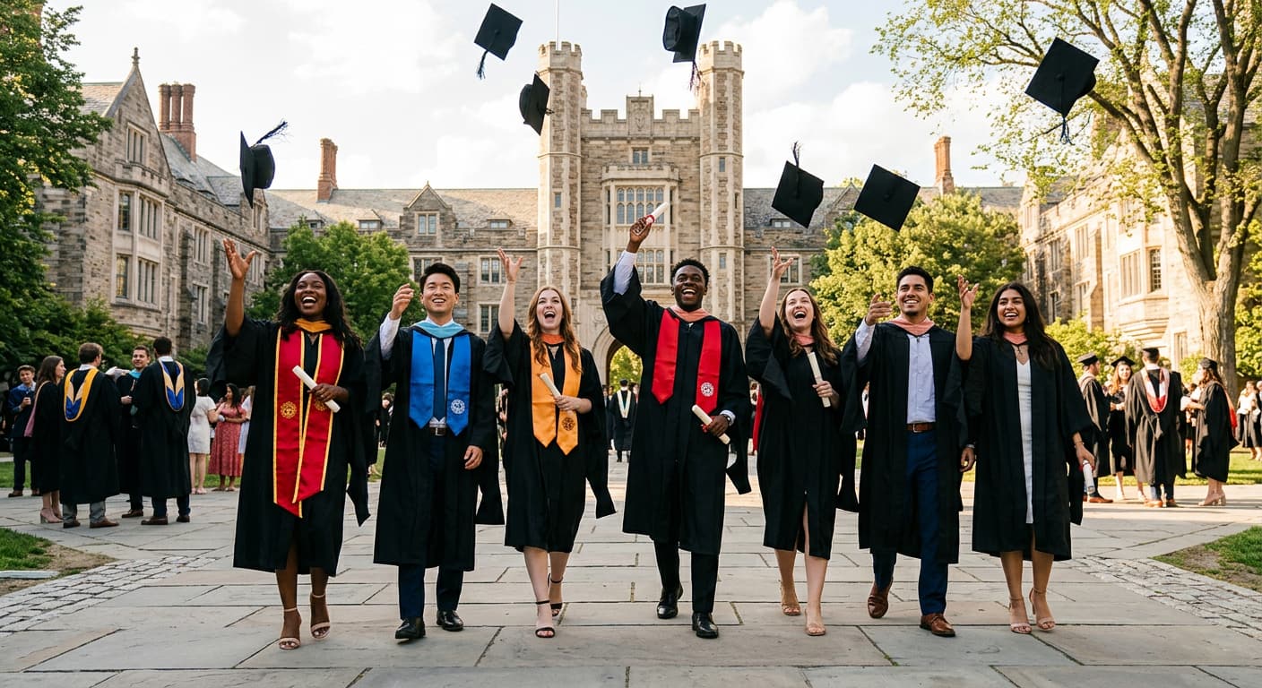 text Graduation photo poses with friends and classmates