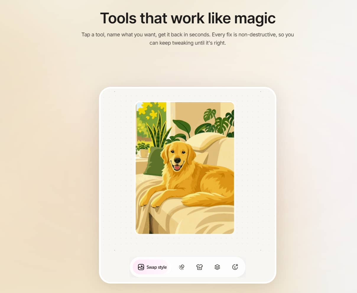 text anvas for combining and editing multiple images