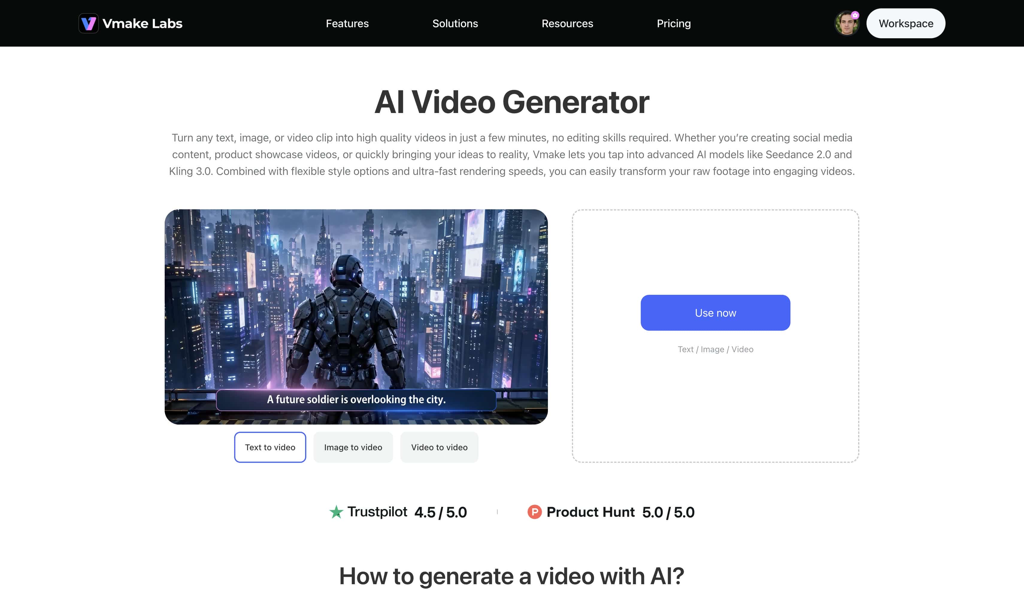 Vmake AI Video Generator
