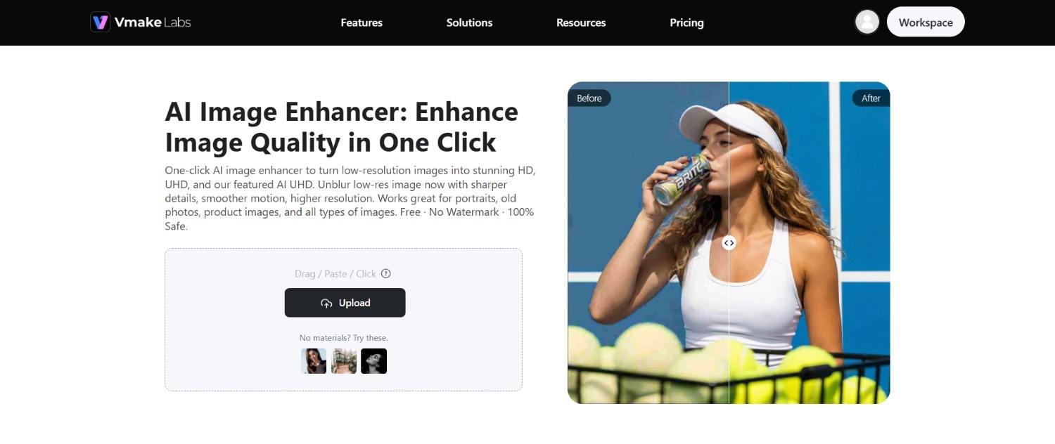 Vmake Labs image enhancer
