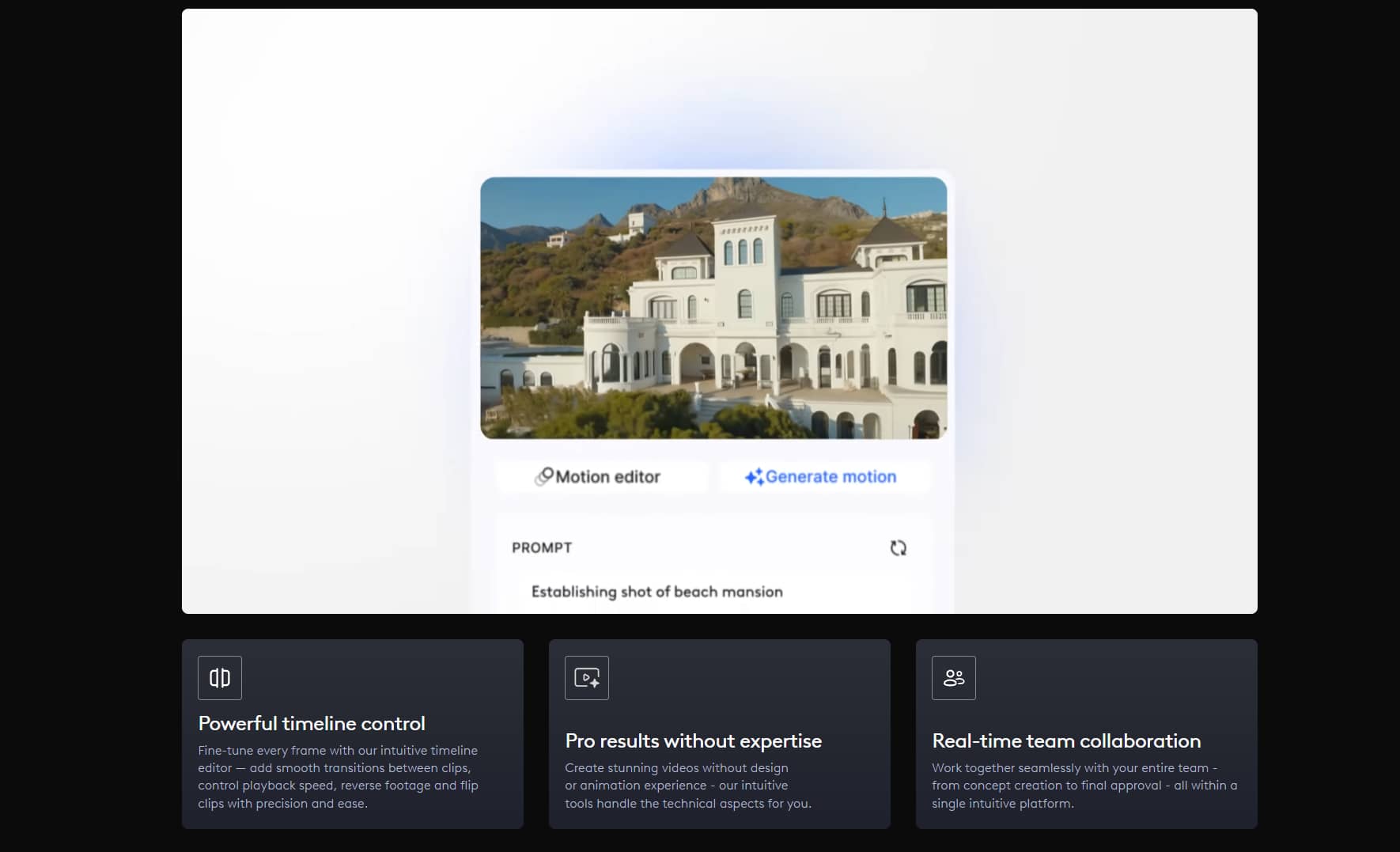 text AI editing and production tools