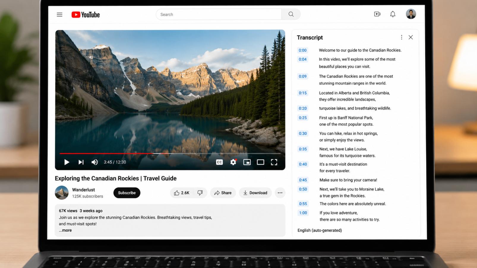 YouTube video transcript
