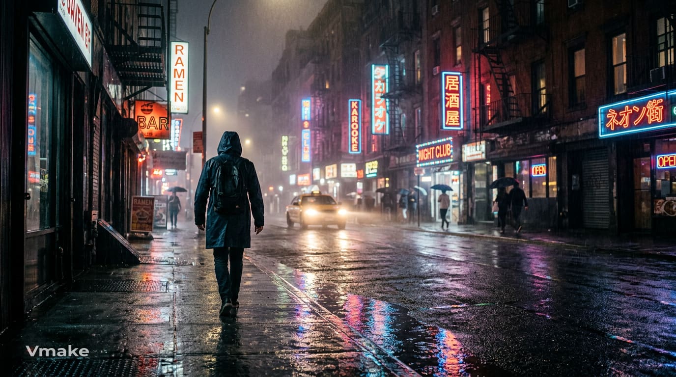 text Cinematic Scene by Vmake Labs