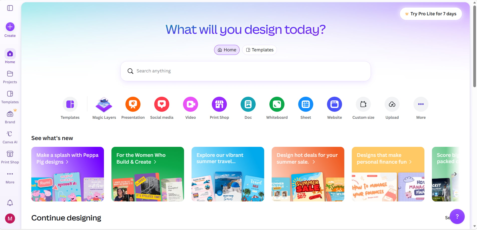 text Canva AI