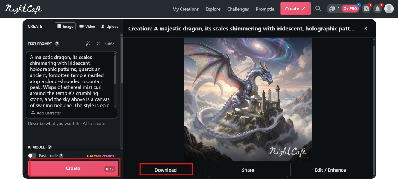 text Generate and download