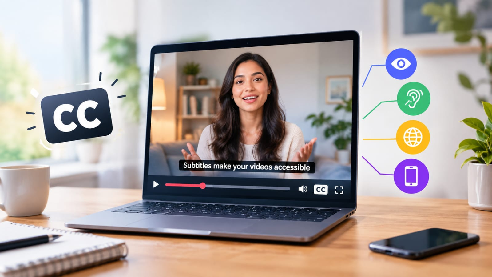 text Add subtitles and captions to a video
