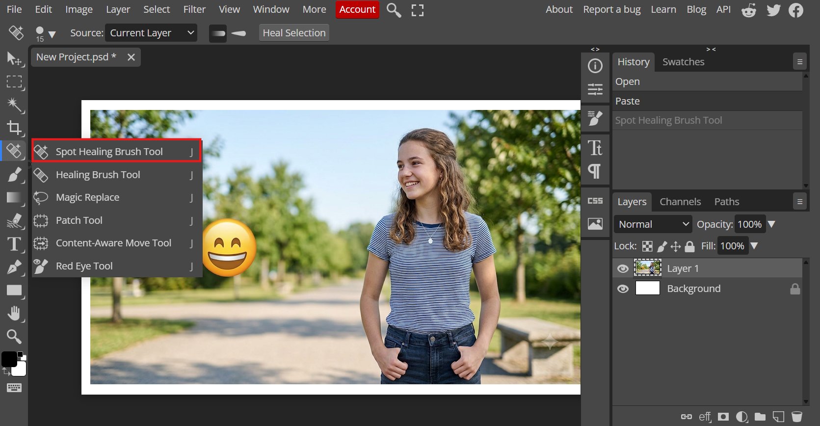 Remove emoji