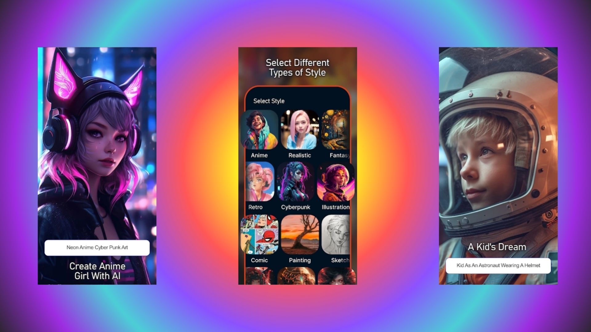 text Inspire Art AI Image Generator overview