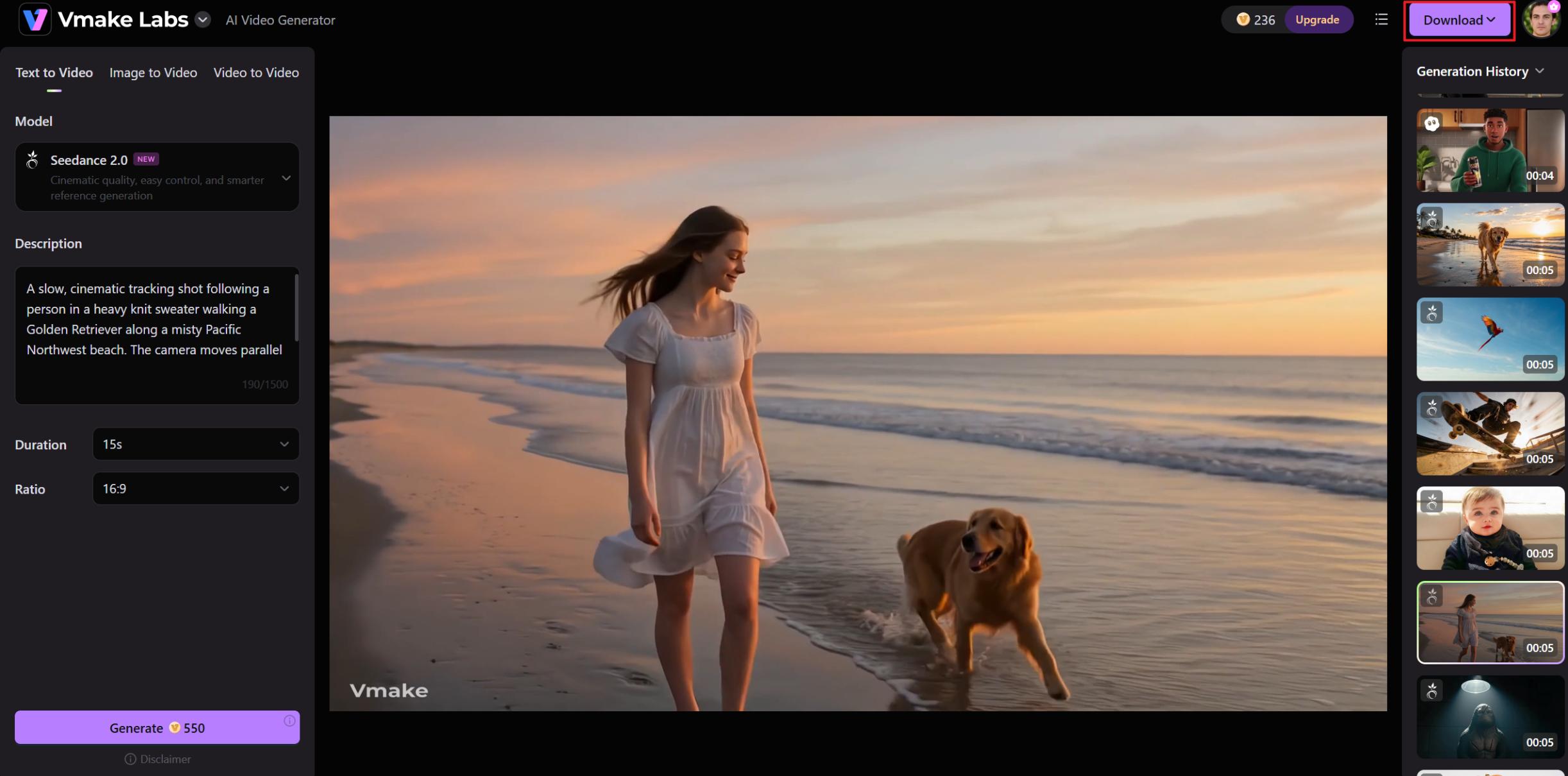 Download and assemble your final short movie