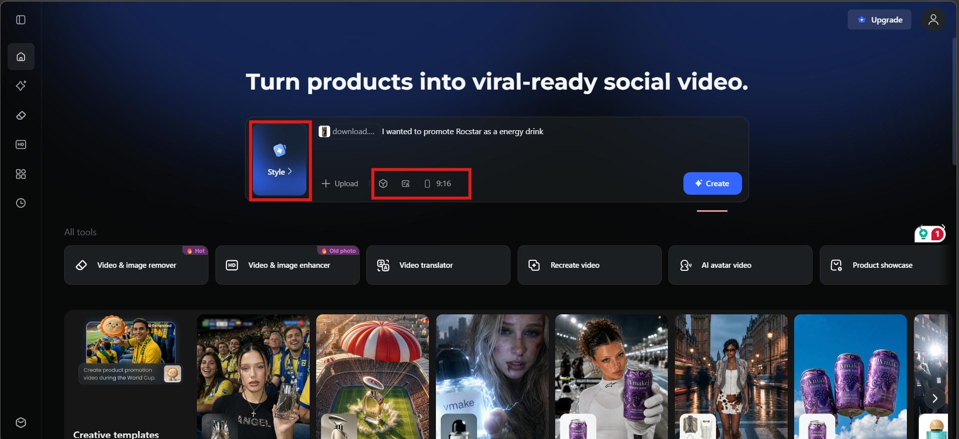 Upload Your Product Assets and Customize Your AI UGC Ad