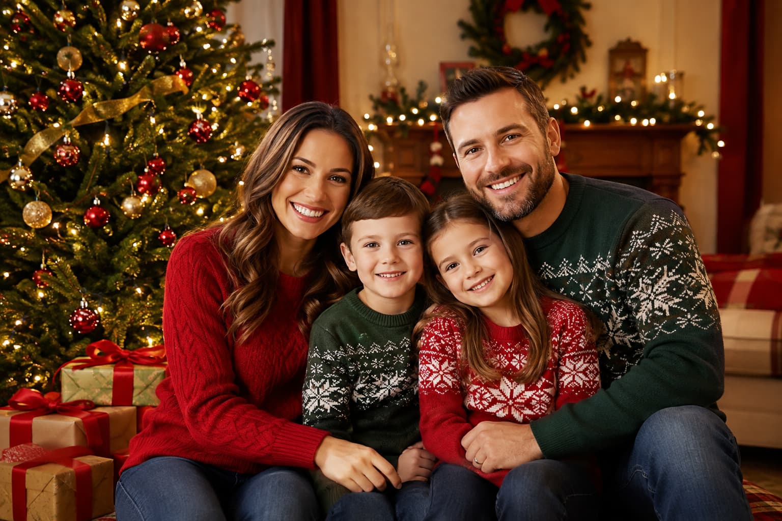 Family Christmas Portrait