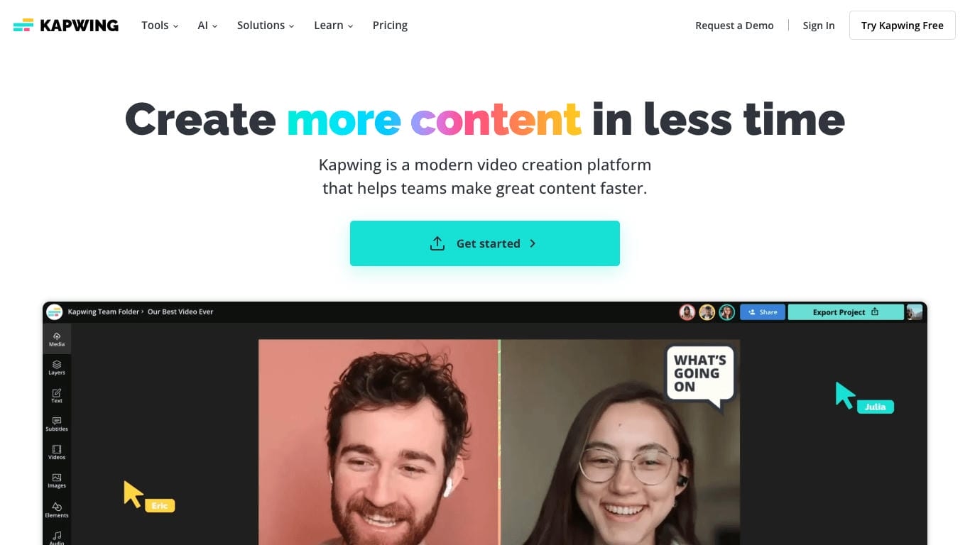 Kapwing AI Video Generator