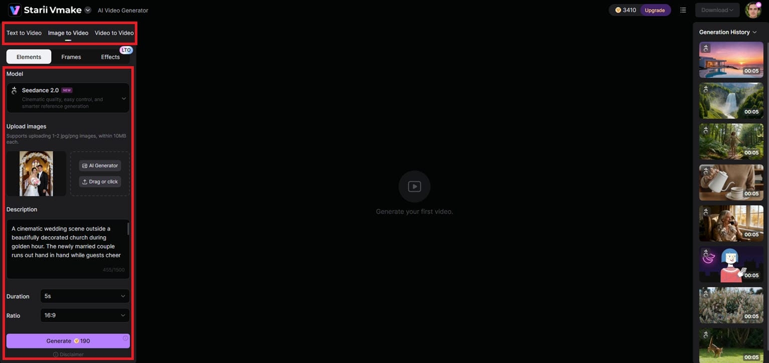 Step 2: Enter Your Prompt or Upload an Image