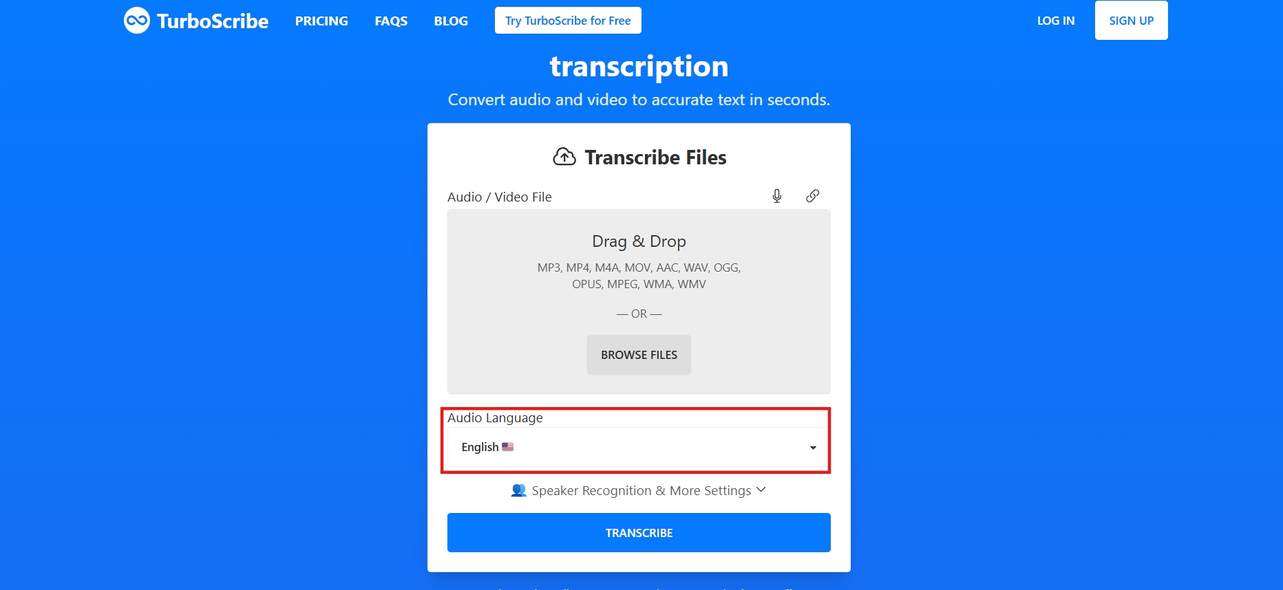 text Adjust settings
