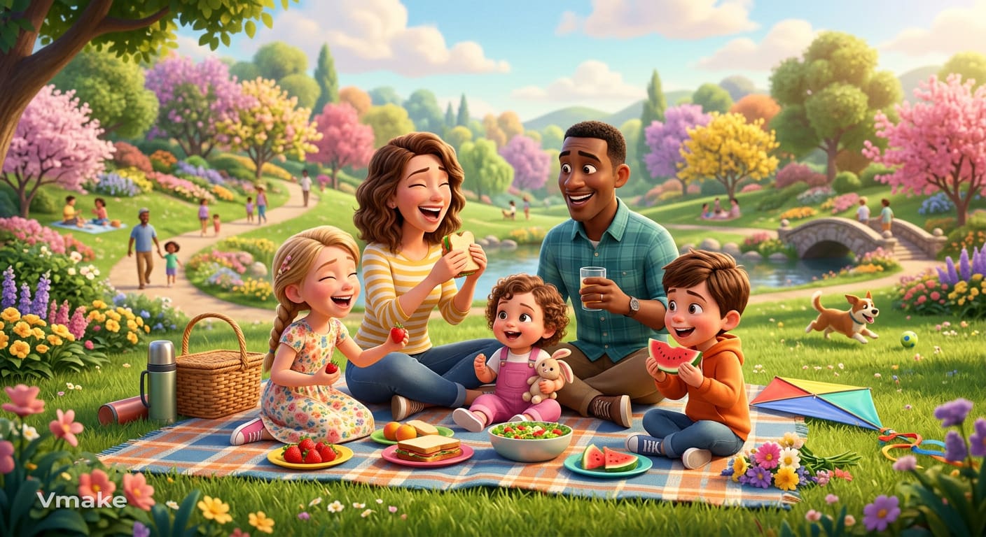 Pixar-inspired family