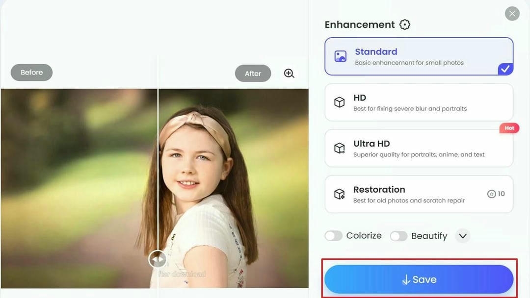 Download the enhanced image