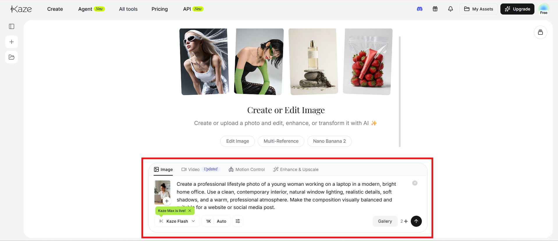 text Enter your prompt and customize the image