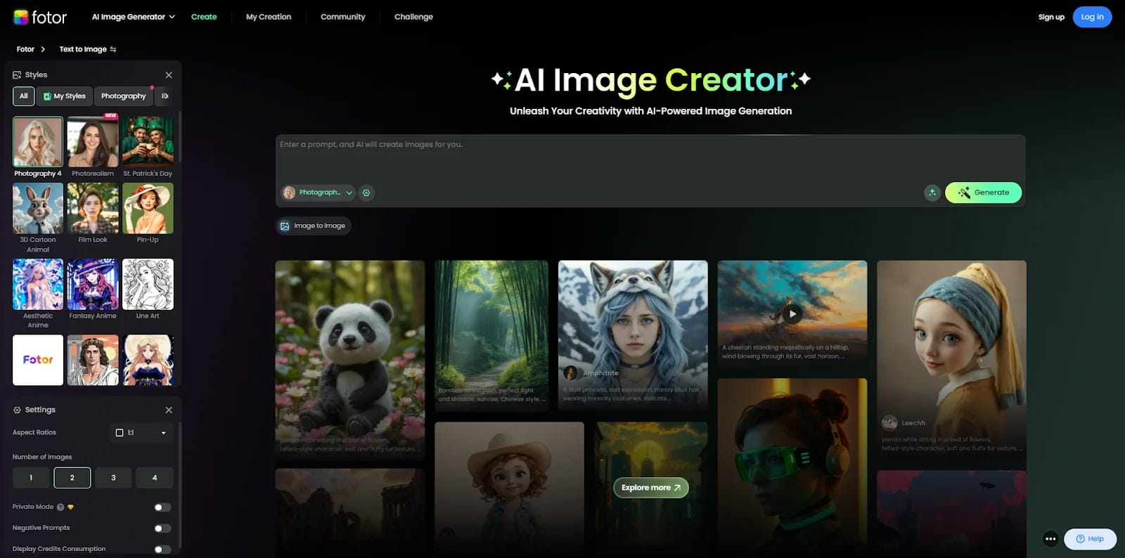 Open AI Video Generator in Fotor