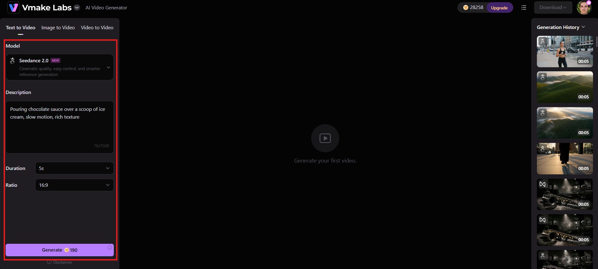 Adjust settings