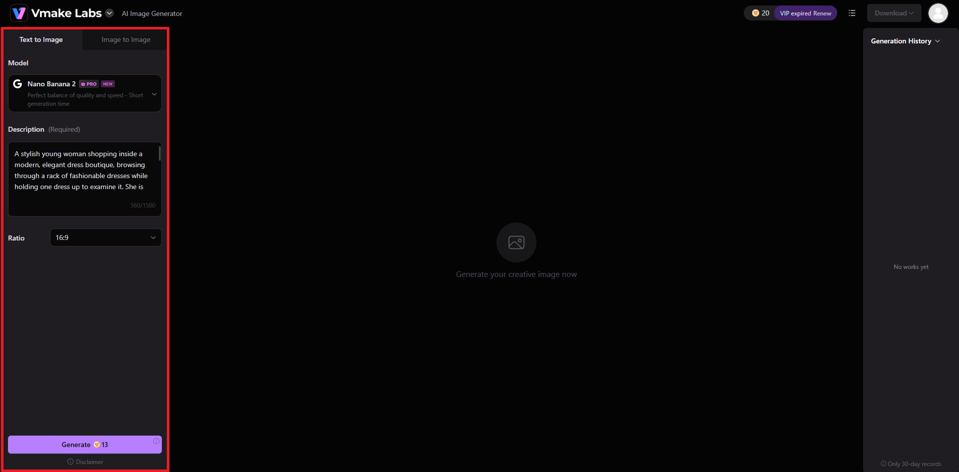 Provide prompt