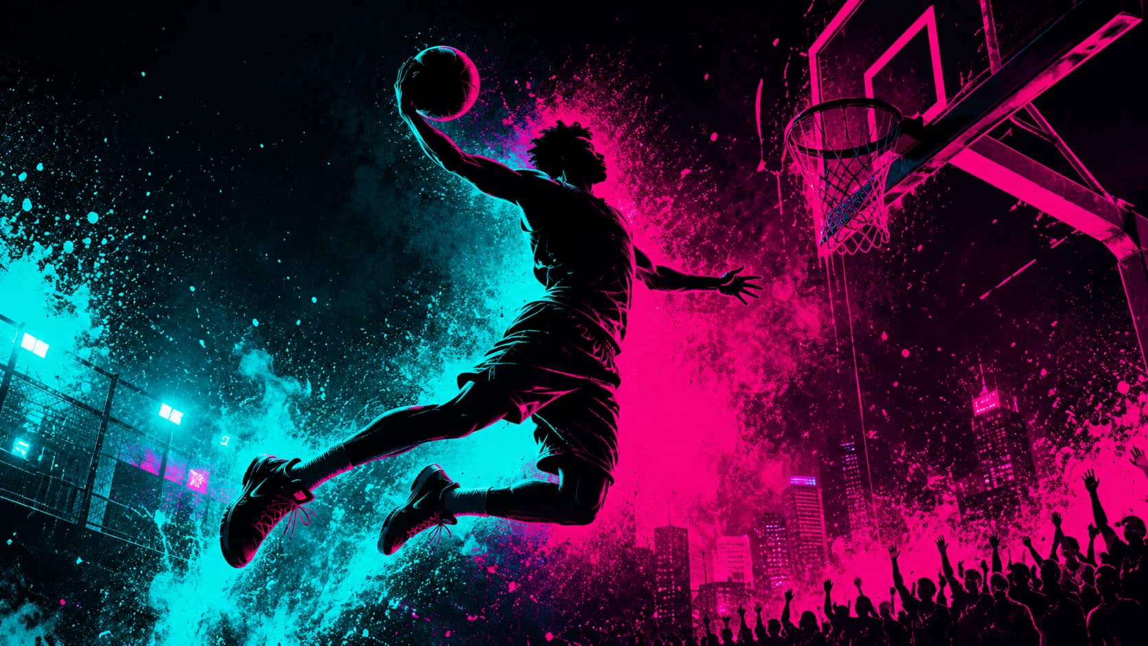 text 10. Duotone sports designs as cool poster ideas