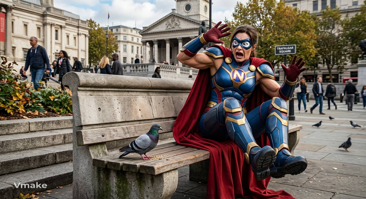 A superhero afraid of pigeons