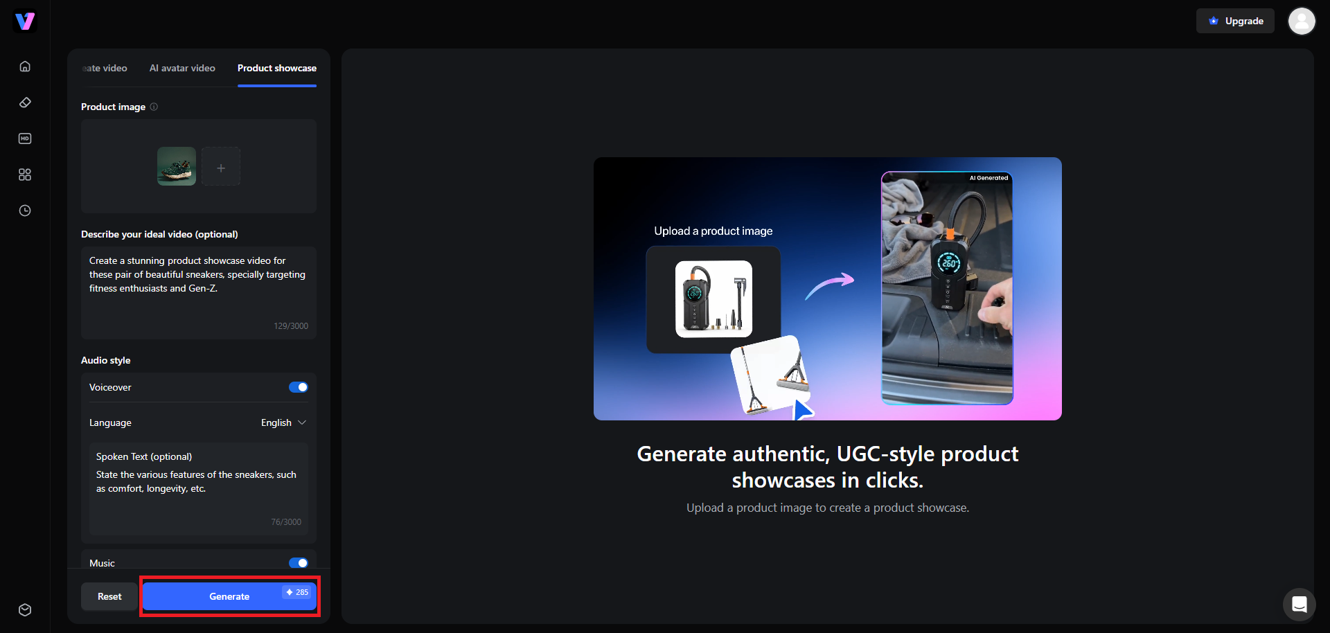 Generate and export your ad creative