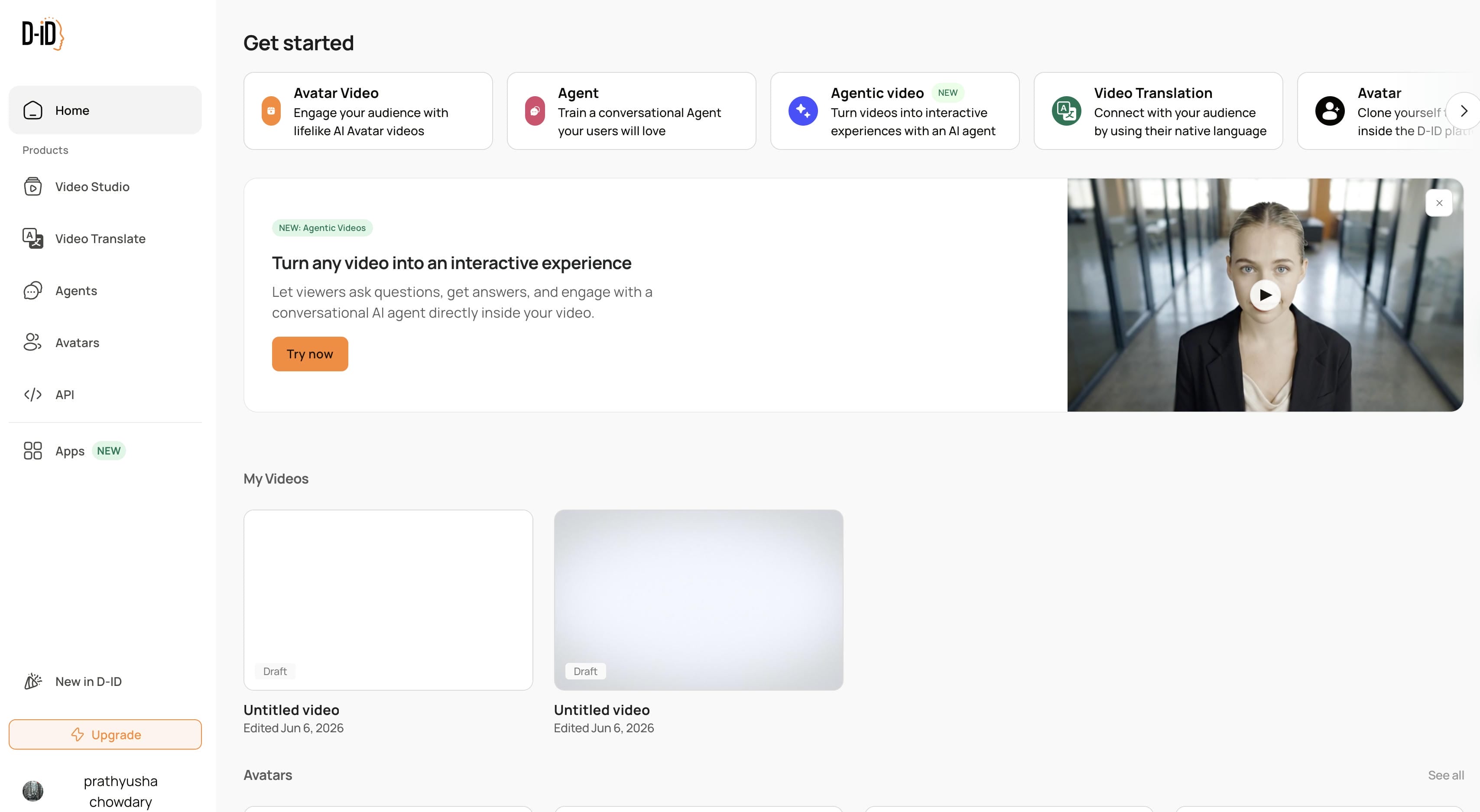 D-ID AI-Powered Video Creation