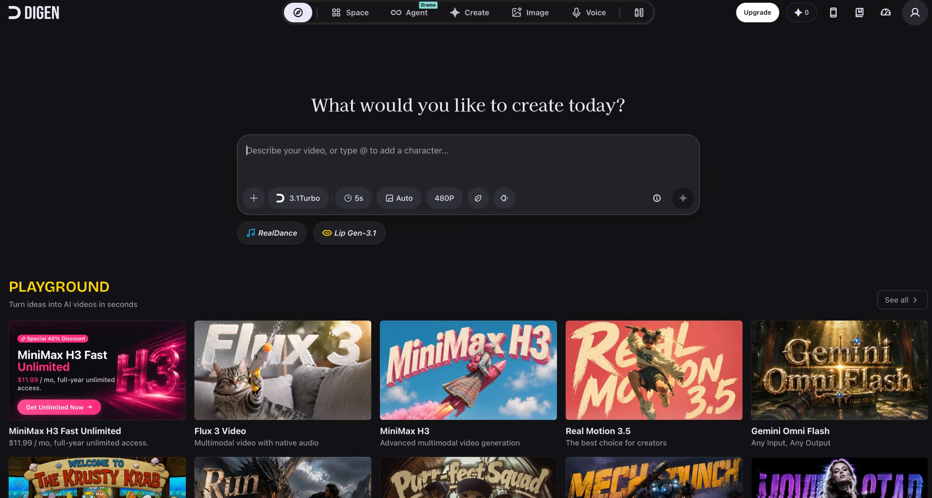 text Choose a creation workflow